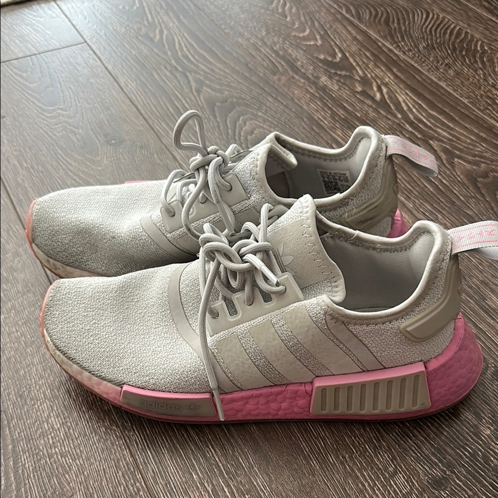 Adidas Pink and Grey Sneakers
